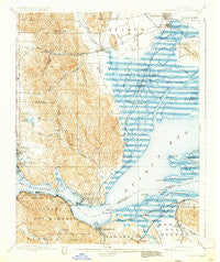 Carquinez California Historical topographic map, 1:62500 scale, 15 X 15 Minute, Year 1901