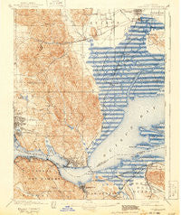 Carquinez California Historical topographic map, 1:62500 scale, 15 X 15 Minute, Year 1901