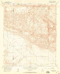 Carrizo Mtn California Historical topographic map, 1:24000 scale, 7.5 X 7.5 Minute, Year 1957
