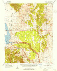 Casa Diablo Mtn California Historical topographic map, 1:62500 scale, 15 X 15 Minute, Year 1953