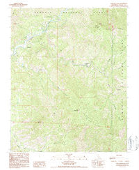 Case Mountain California Historical topographic map, 1:24000 scale, 7.5 X 7.5 Minute, Year 1987