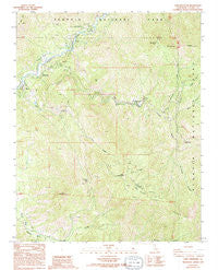 Case Mountain California Historical topographic map, 1:24000 scale, 7.5 X 7.5 Minute, Year 1987