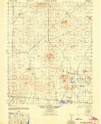 Castle Butte California Historical topographic map, 1:50000 scale, 15 X 15 Minute, Year 1947