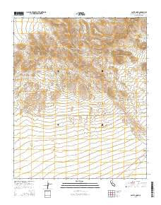 Castle Dome California Current topographic map, 1:24000 scale, 7.5 X 7.5 Minute, Year 2015