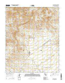 Castle Peaks California Current topographic map, 1:24000 scale, 7.5 X 7.5 Minute, Year 2015