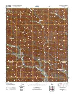 Catclaw Flat California Historical topographic map, 1:24000 scale, 7.5 X 7.5 Minute, Year 2012