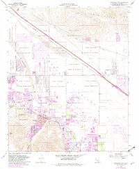 Cathedral City California Historical topographic map, 1:24000 scale, 7.5 X 7.5 Minute, Year 1958