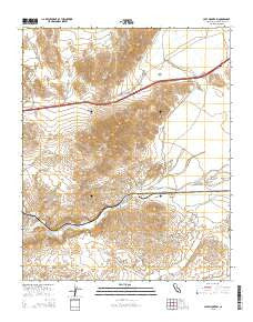 Cave Mountain California Current topographic map, 1:24000 scale, 7.5 X 7.5 Minute, Year 2015