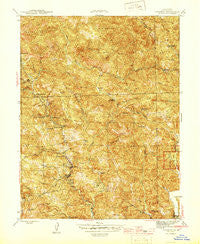 Cazadero California Historical topographic map, 1:31680 scale, 7.5 X 7.5 Minute, Year 1945