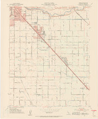 Ceres California Historical topographic map, 1:24000 scale, 7.5 X 7.5 Minute, Year 1953
