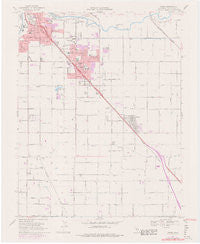Ceres California Historical topographic map, 1:24000 scale, 7.5 X 7.5 Minute, Year 1969