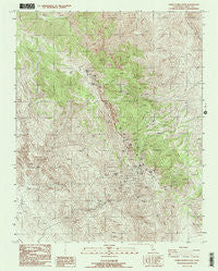 Cerro Gordo Peak California Historical topographic map, 1:24000 scale, 7.5 X 7.5 Minute, Year 1987