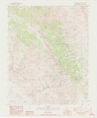 Cerro Gordo Peak California Historical topographic map, 1:24000 scale, 7.5 X 7.5 Minute, Year 1987