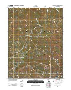 Chanchelulla Peak California Historical topographic map, 1:24000 scale, 7.5 X 7.5 Minute, Year 2012