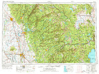 Chico California Historical topographic map, 1:250000 scale, 1 X 2 Degree, Year 1958