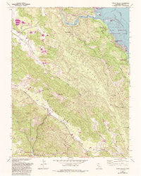 Chiles Valley California Historical topographic map, 1:24000 scale, 7.5 X 7.5 Minute, Year 1958