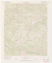 Chimney Canyon California Historical topographic map, 1:24000 scale, 7.5 X 7.5 Minute, Year 1967