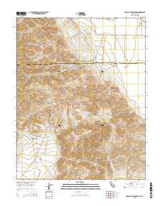 Chocolate Mountain California Current topographic map, 1:24000 scale, 7.5 X 7.5 Minute, Year 2015