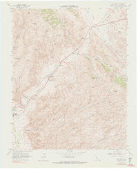 Cholame California Historical topographic map, 1:24000 scale, 7.5 X 7.5 Minute, Year 1961