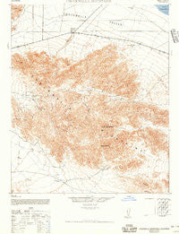 Chuckwalla Mountains California Historical topographic map, 1:62500 scale, 15 X 15 Minute, Year 1944