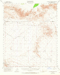 Chuckwalla Spring California Historical topographic map, 1:62500 scale, 15 X 15 Minute, Year 1953