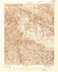 Cima Mesa California Historical topographic map, 1:24000 scale, 7.5 X 7.5 Minute, Year 1934