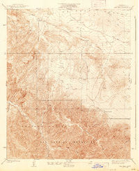 Cima Mesa California Historical topographic map, 1:24000 scale, 7.5 X 7.5 Minute, Year 1939