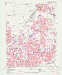 Citrus Heights California Historical topographic map, 1:24000 scale, 7.5 X 7.5 Minute, Year 1967