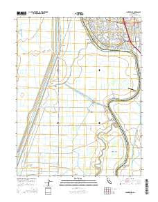 Clarksburg California Current topographic map, 1:24000 scale, 7.5 X 7.5 Minute, Year 2015