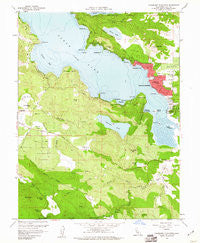 Clearlake Highlands California Historical topographic map, 1:24000 scale, 7.5 X 7.5 Minute, Year 1958