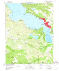 Clearlake Highlands California Historical topographic map, 1:24000 scale, 7.5 X 7.5 Minute, Year 1958