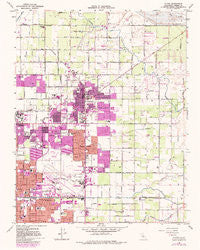 Clovis California Historical topographic map, 1:24000 scale, 7.5 X 7.5 Minute, Year 1964