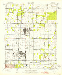 Clovis California Historical topographic map, 1:24000 scale, 7.5 X 7.5 Minute, Year 1946