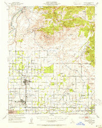 Clovis California Historical topographic map, 1:62500 scale, 15 X 15 Minute, Year 1946