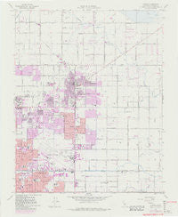 Clovis California Historical topographic map, 1:24000 scale, 7.5 X 7.5 Minute, Year 1964