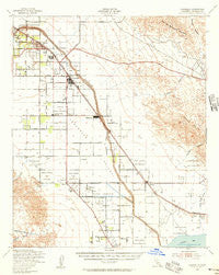 Coachella California Historical topographic map, 1:62500 scale, 15 X 15 Minute, Year 1941