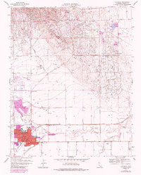 Coalinga California Historical topographic map, 1:24000 scale, 7.5 X 7.5 Minute, Year 1956