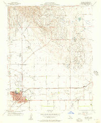 Coalinga California Historical topographic map, 1:24000 scale, 7.5 X 7.5 Minute, Year 1956