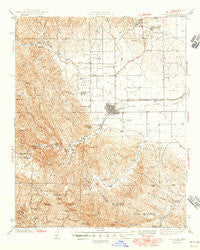 Coalinga California Historical topographic map, 1:62500 scale, 15 X 15 Minute, Year 1944