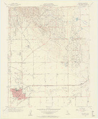 Coalinga California Historical topographic map, 1:24000 scale, 7.5 X 7.5 Minute, Year 1956