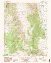 Coleville California Historical topographic map, 1:24000 scale, 7.5 X 7.5 Minute, Year 1988