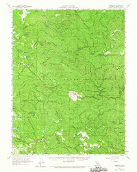 Comptche California Historical topographic map, 1:62500 scale, 15 X 15 Minute, Year 1960