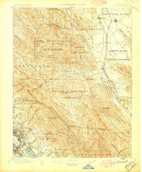 Concord California Historical topographic map, 1:62500 scale, 15 X 15 Minute, Year 1897