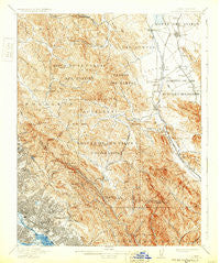 Concord California Historical topographic map, 1:62500 scale, 15 X 15 Minute, Year 1915