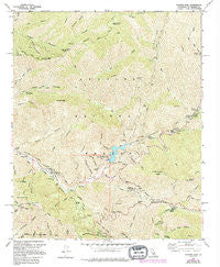 Condor Peak California Historical topographic map, 1:24000 scale, 7.5 X 7.5 Minute, Year 1959