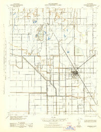 Corcoran California Historical topographic map, 1:62500 scale, 15 X 15 Minute, Year 1942