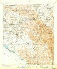 Corona California Historical topographic map, 1:125000 scale, 30 X 30 Minute, Year 1902