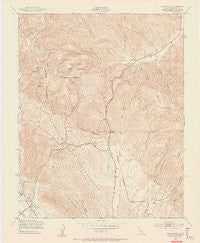 Cosio Knob California Historical topographic map, 1:24000 scale, 7.5 X 7.5 Minute, Year 1949