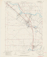 Cottonwood California Historical topographic map, 1:24000 scale, 7.5 X 7.5 Minute, Year 1965