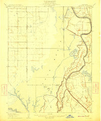 Courtland California Historical topographic map, 1:62500 scale, 15 X 15 Minute, Year 1908